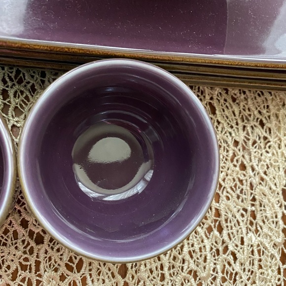 Pottery Barn 4 Person Place Setting Sushi Magenta dish set - Picture 4 of 5